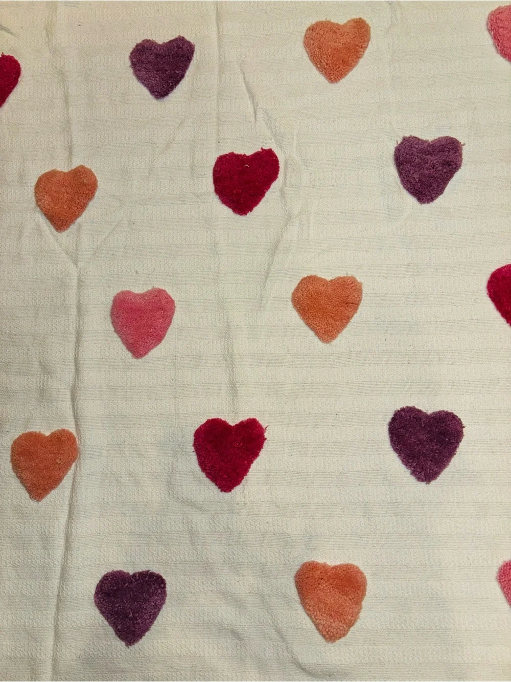 Cupcakes and Cashmere Heart Tufted Throw Blanket